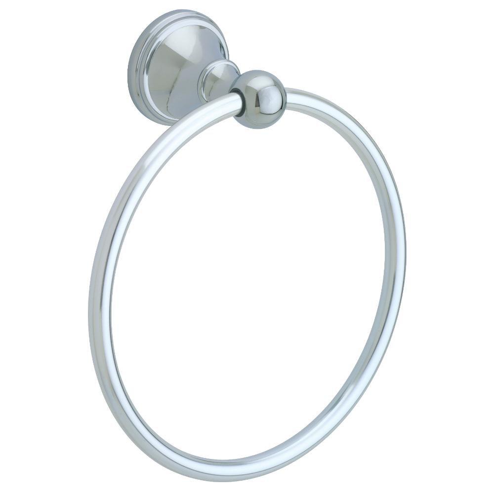 Franklin Brass Polished Chrome 8-1/10 x 7 in. Towel Ring 