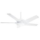 90W 5-Blade Ceiling Fan with 54 in. Blade Span and 1-Light in Snow White
