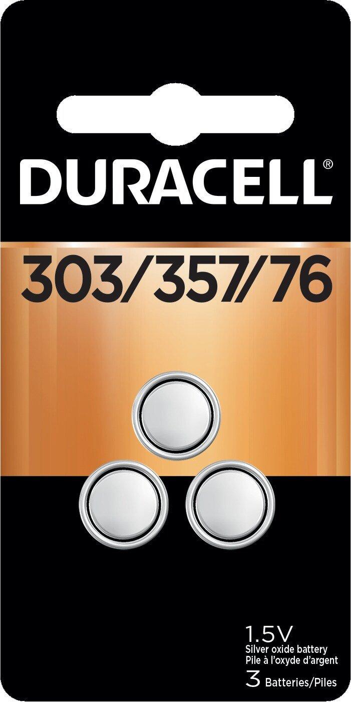 Duracell 1.5V 303/357 Silver Oxide Battery 