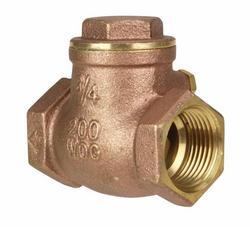 1 in. Cast Brass NPT Swing Check Valve