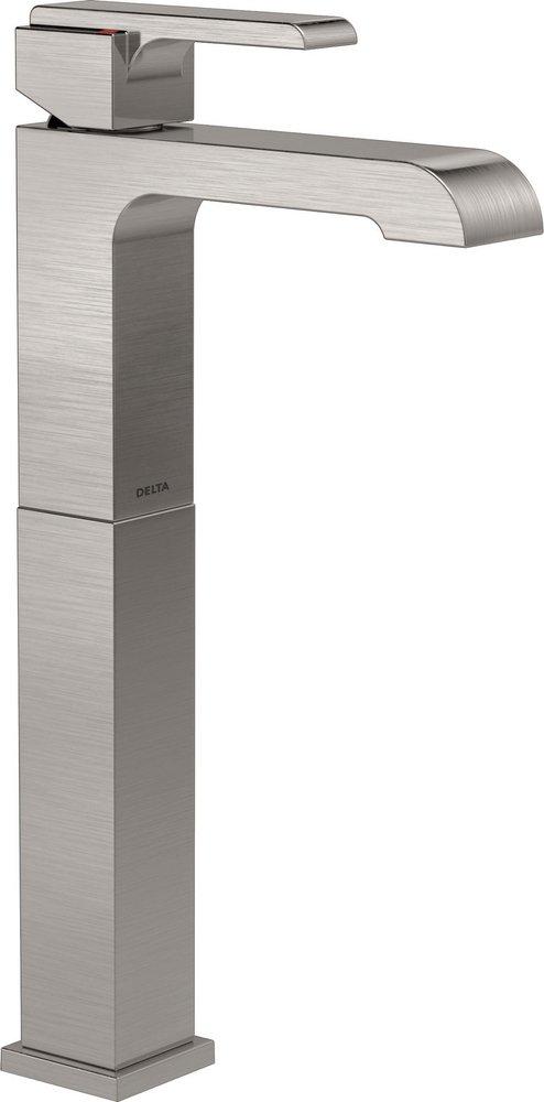Delta Faucet Stainless Single Handle Vessel Filler Bathroom Sink Faucet 