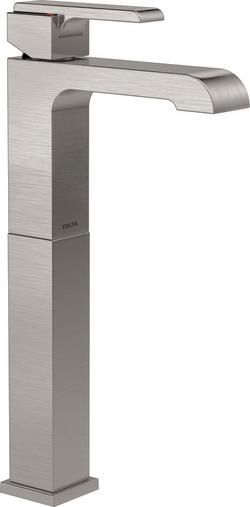 Single Handle Vessel Filler Bathroom Sink Faucet in Brilliance&reg; Stainless