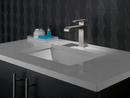 Delta Faucet Brilliance Stainless Single Handle Monoblock Bathroom Sink Faucet with Metal Pop-Up Drain Assembly 