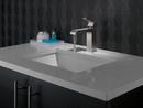 Delta Faucet Brilliance Stainless Single Handle Monoblock Bathroom Sink Faucet with Metal Pop-Up Drain Assembly 