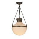Visual Comfort & Co. Signature Antique Brass 100W 1-Light Medium Incandescent Outdoor Pendant 
