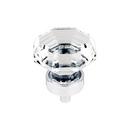 1-3/8 in. Clear Octagon Knob in Polished Chrome
