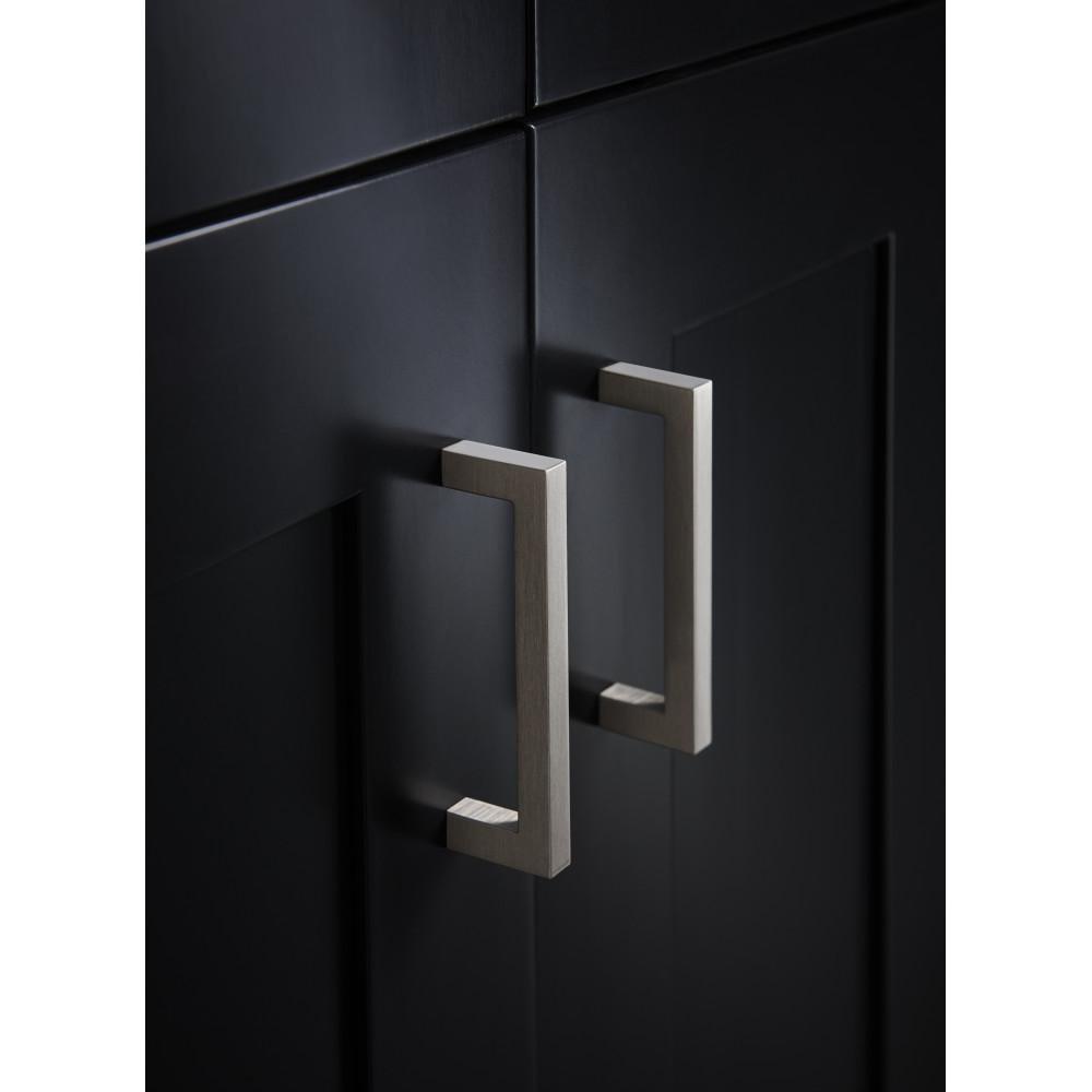 Top Knobs Flat Black 3/8 in. Zinc Alloy Cabinet Pull 