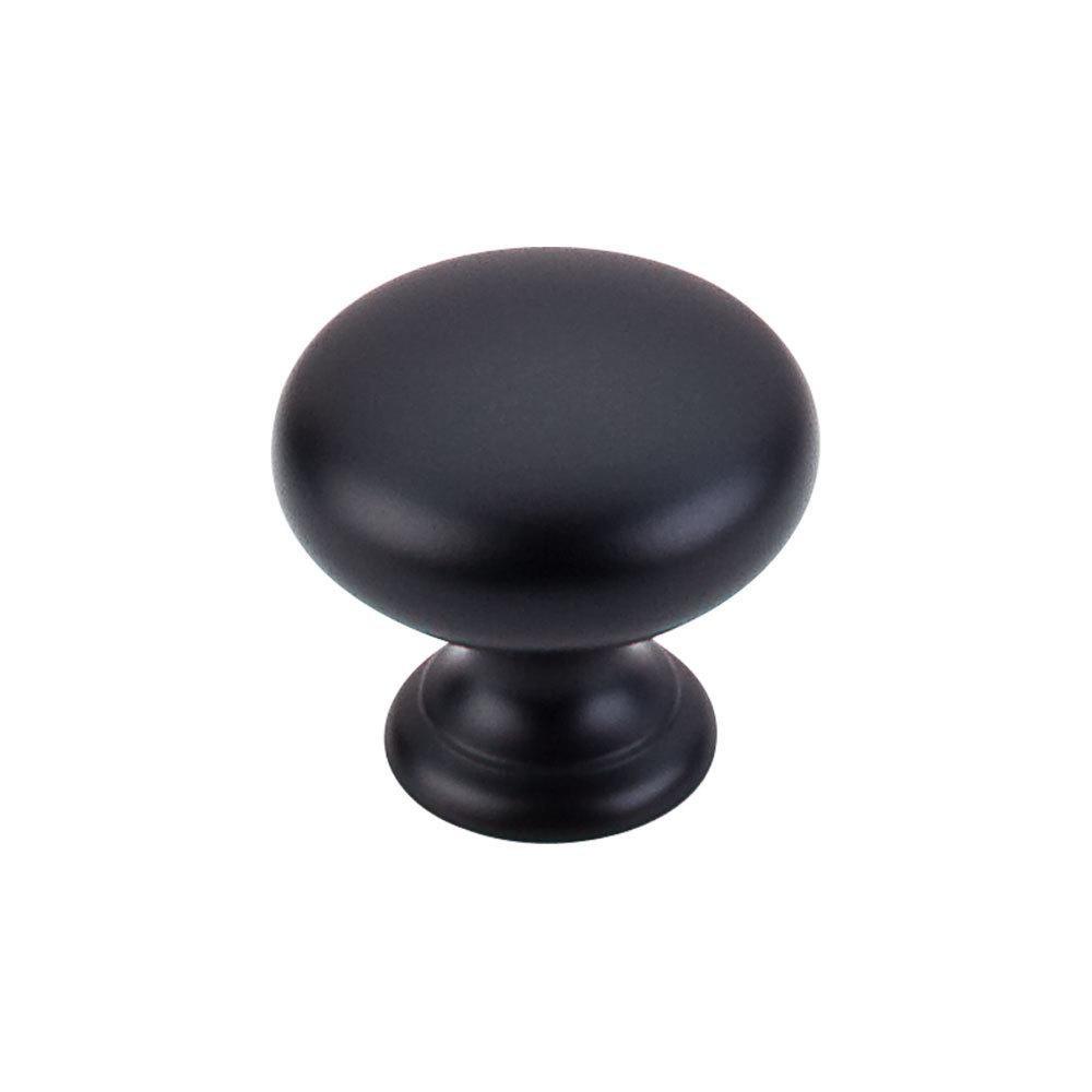 Top Knobs Flat Black 1-1/4 in. Mushroom Knob 