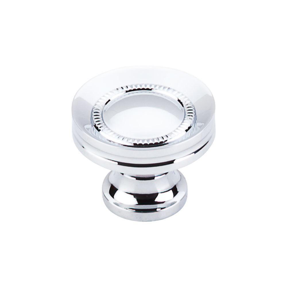 Top Knobs Polished Chrome 1-1/4 in. Button Faced Knob 