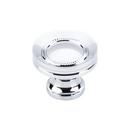 Top Knobs Polished Chrome 1-1/4 in. Button Faced Knob 