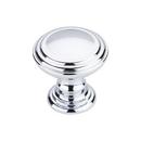 1-1/2 in. Reeded Knob in Polished Chrome