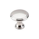 1-1/8 in. Ringed Knob in Polished Nickel