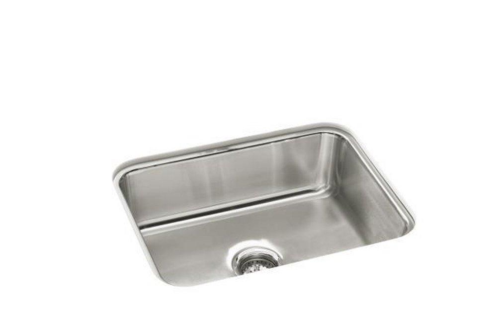 Sterling Luster Stainless Steel 23-3/8 x 17-11/16 in. No Hole Stainless Steel Single Bowl Undermount Kitchen Sink 