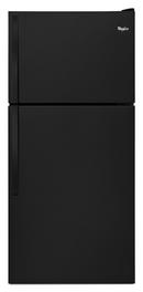 Whirlpool Black 29-3/4 in. 18 cu. ft. Top Mount Freezer Refrigerator 
