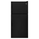 29-3/4 in. 18 cu. ft. Top Mount Freezer and Full Refrigerator in Black