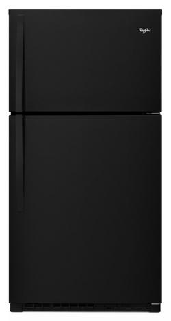 21 cu. ft. Top Mount Freezer Refrigerator in Black