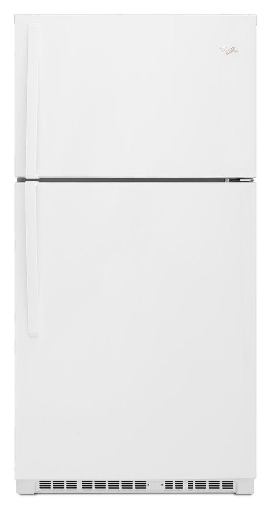 Whirlpool White 32-3/4 in. 21 cu. ft. Top Mount Freezer Refrigerator 