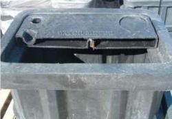 30 x 17 in. Poly Lid with Cast Iron Reader