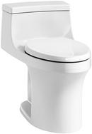 KOHLER White 1.28 gpf Elongated Floor Mount One Piece Toilet 