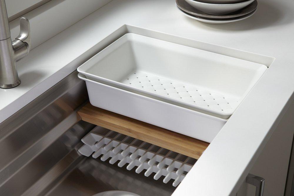 KOHLER Stainless Steel 33 x 17-3/4 in. No-Hole Single Bowl Undermount Kitchen Sink 