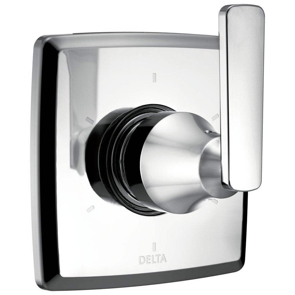 Delta Faucet Chrome 6-Setting Tub and Shower Diverter Valve with Single Lever Handle 
