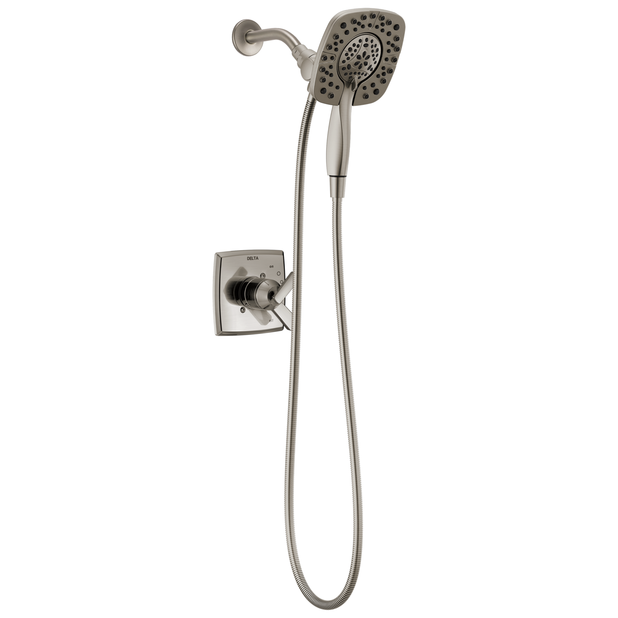 Delta Faucet Brilliance Stainless Single Handle Multi Function Shower Faucet (Trim Only) 