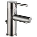 Delta Faucet Brilliance&reg; Stainless Single Handle Centerset Bathroom Sink Faucet 