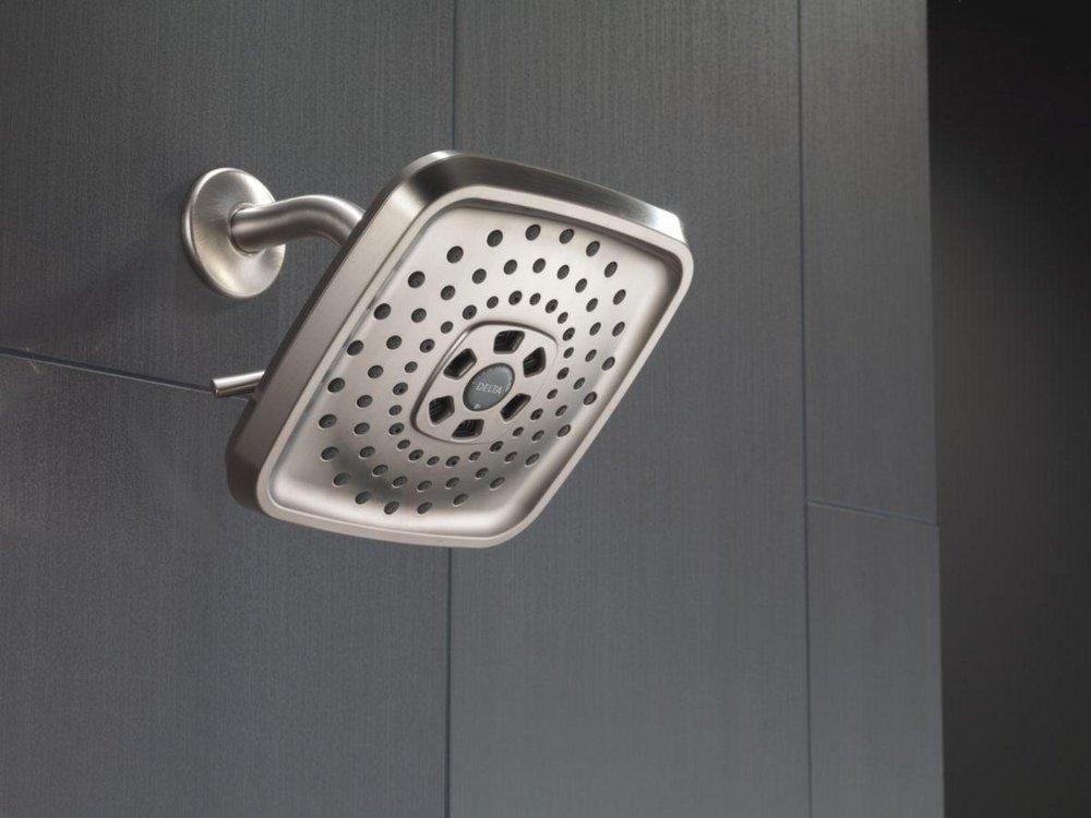 Delta Faucet Chrome Multi Function H2Okinetic&reg;, Full Body and Pause Showerhead 