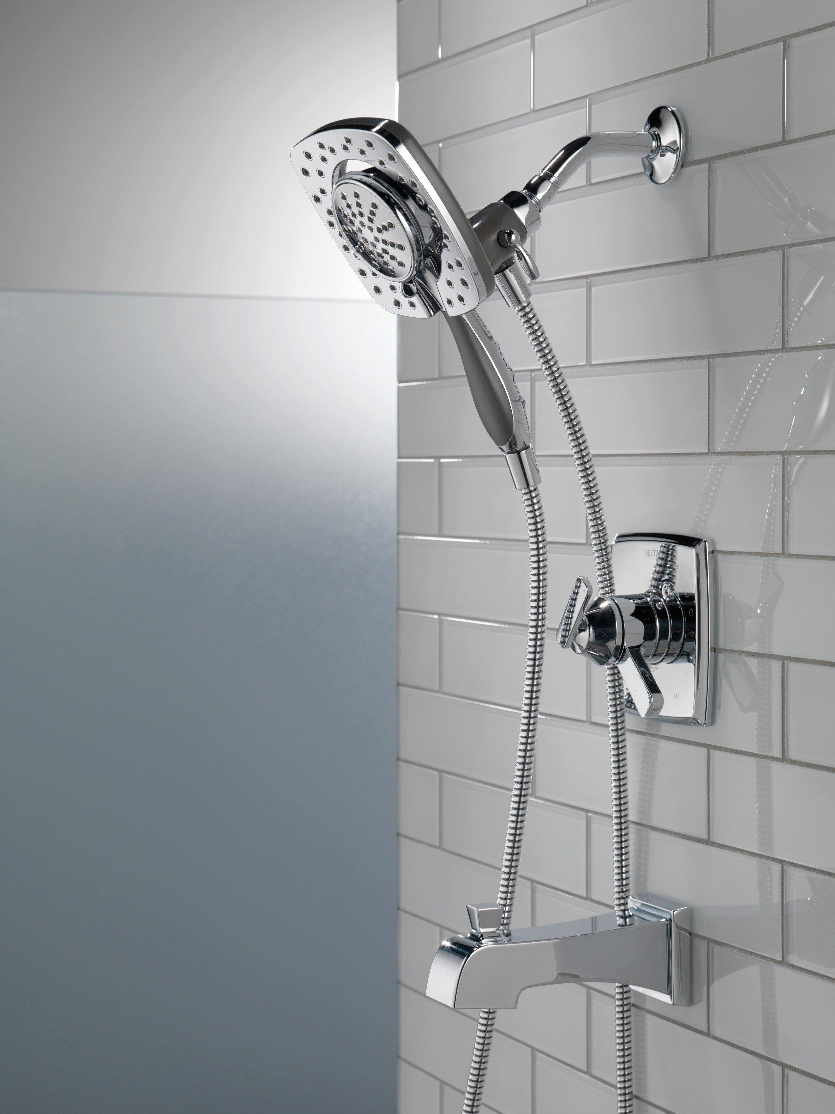 Delta Faucet Chrome Two Handle Multi Function Bathtub & Shower Faucet (Trim Only) 