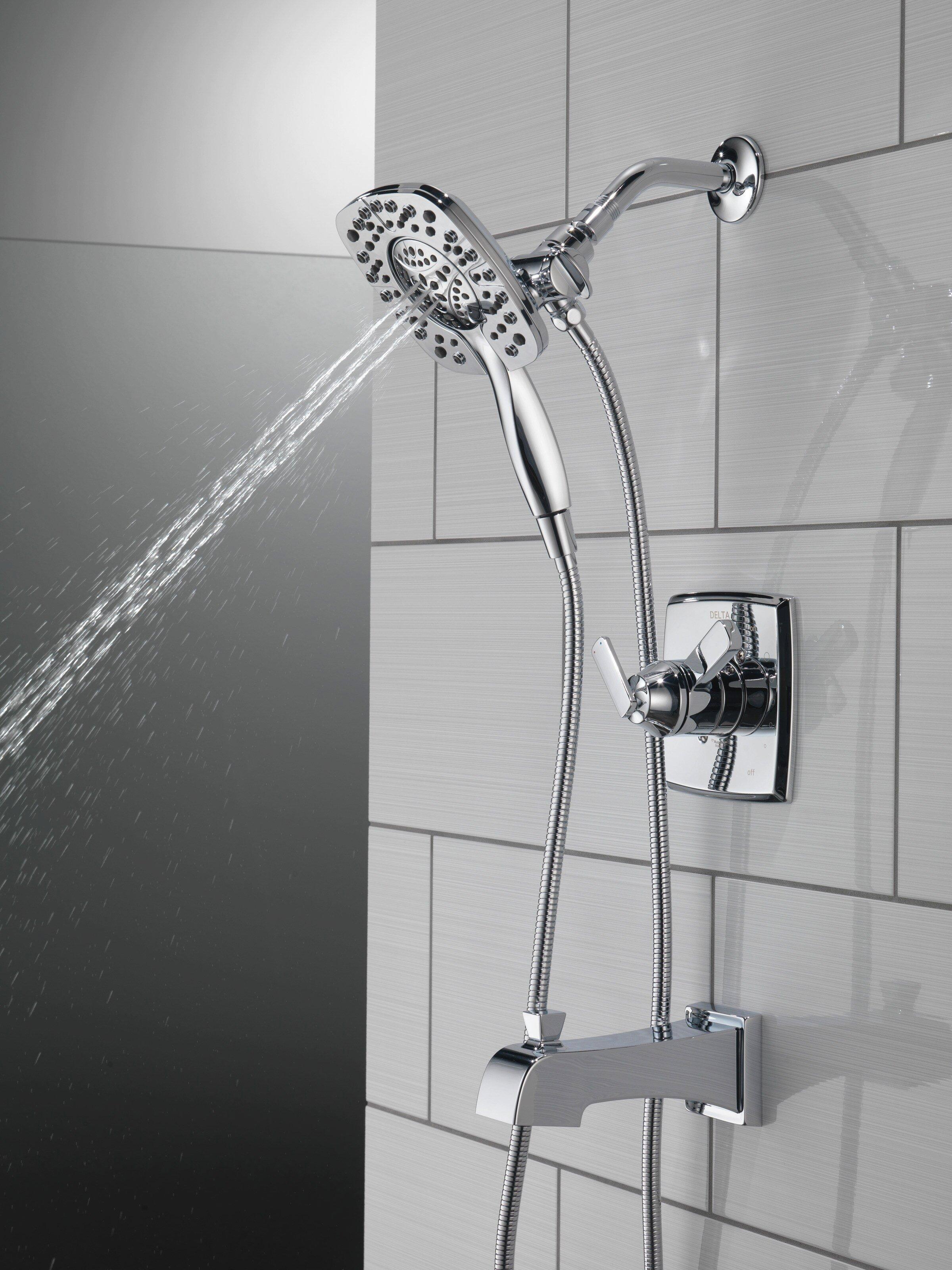 Delta Faucet Chrome Two Handle Multi Function Bathtub & Shower Faucet (Trim Only) 