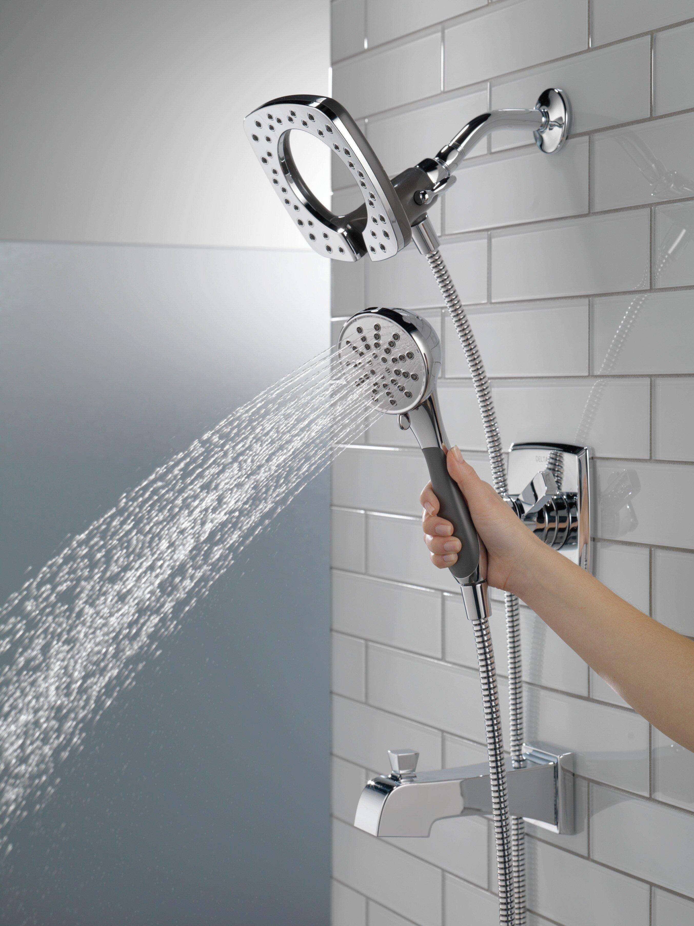 Delta Faucet Chrome Two Handle Multi Function Bathtub & Shower Faucet (Trim Only) 