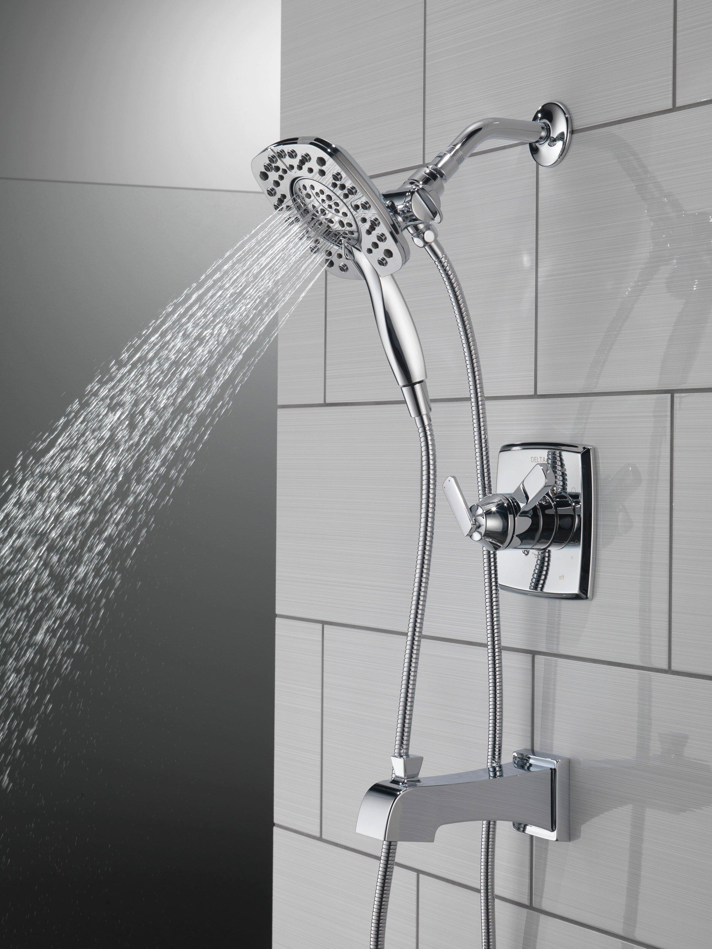 Delta Faucet Chrome Two Handle Multi Function Bathtub & Shower Faucet (Trim Only) 