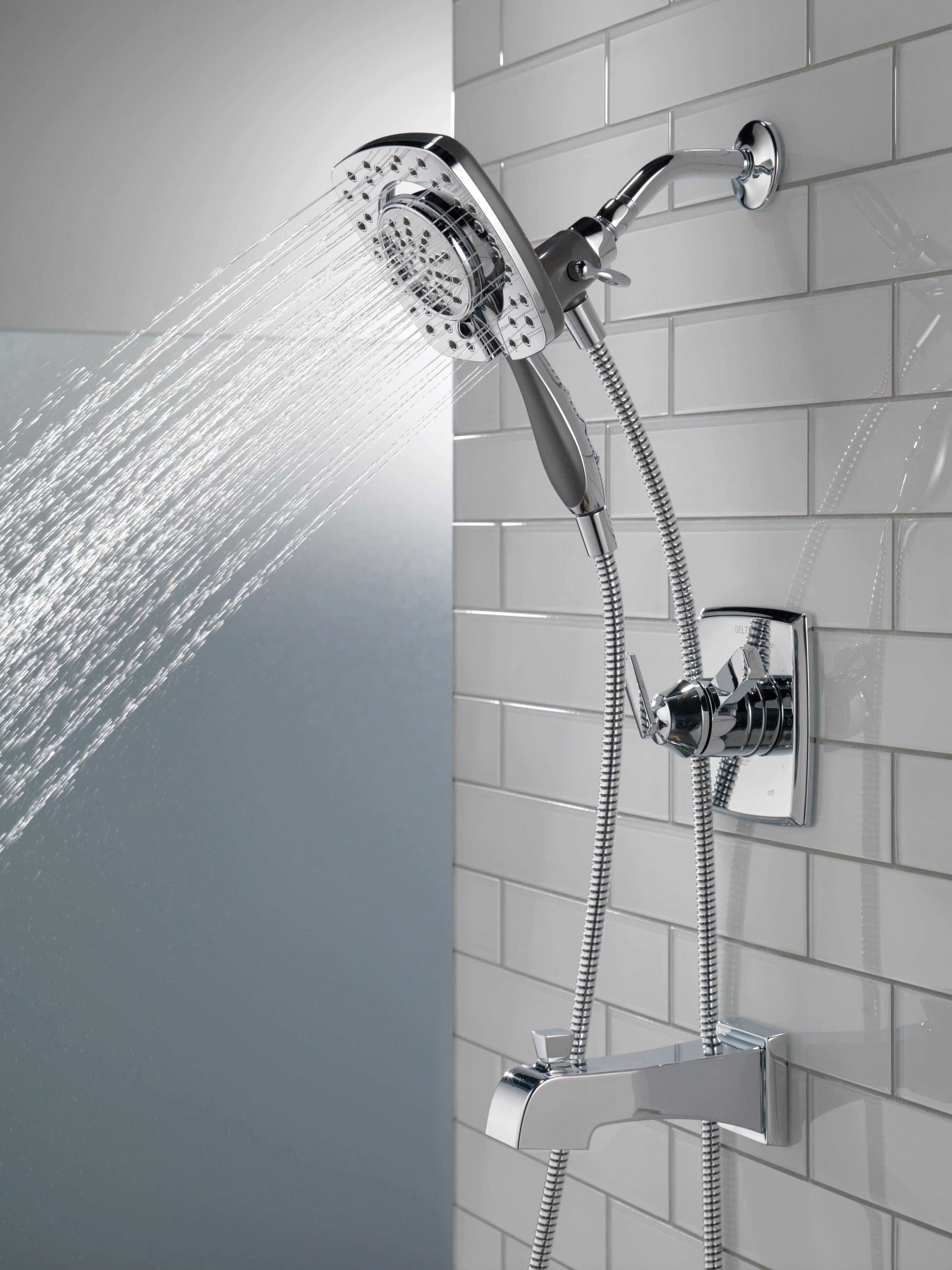 Delta Faucet Chrome Two Handle Multi Function Bathtub & Shower Faucet (Trim Only) 