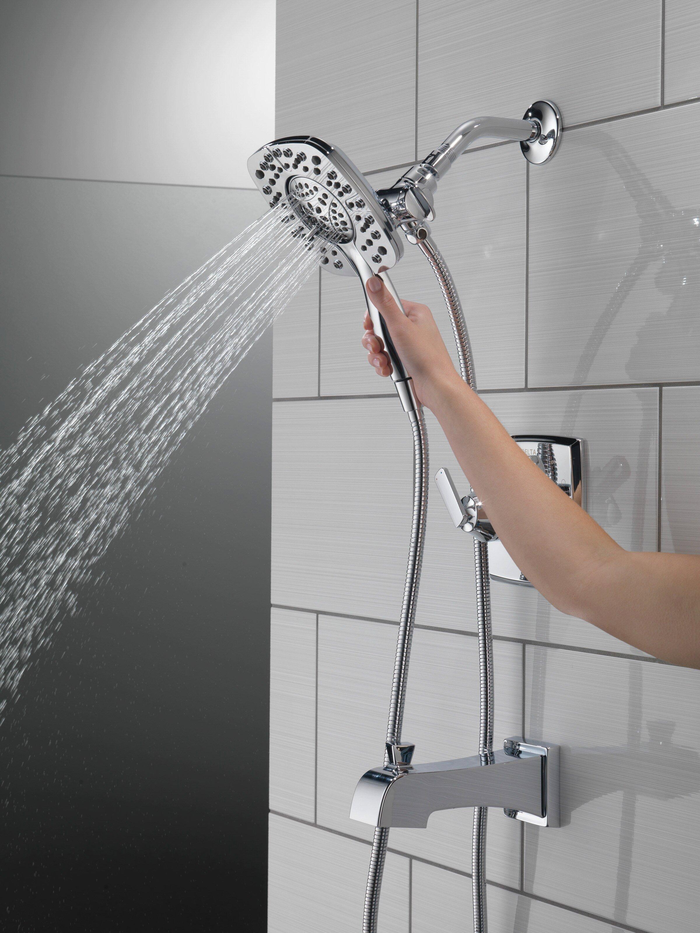 Delta Faucet Chrome Two Handle Multi Function Bathtub & Shower Faucet (Trim Only) 