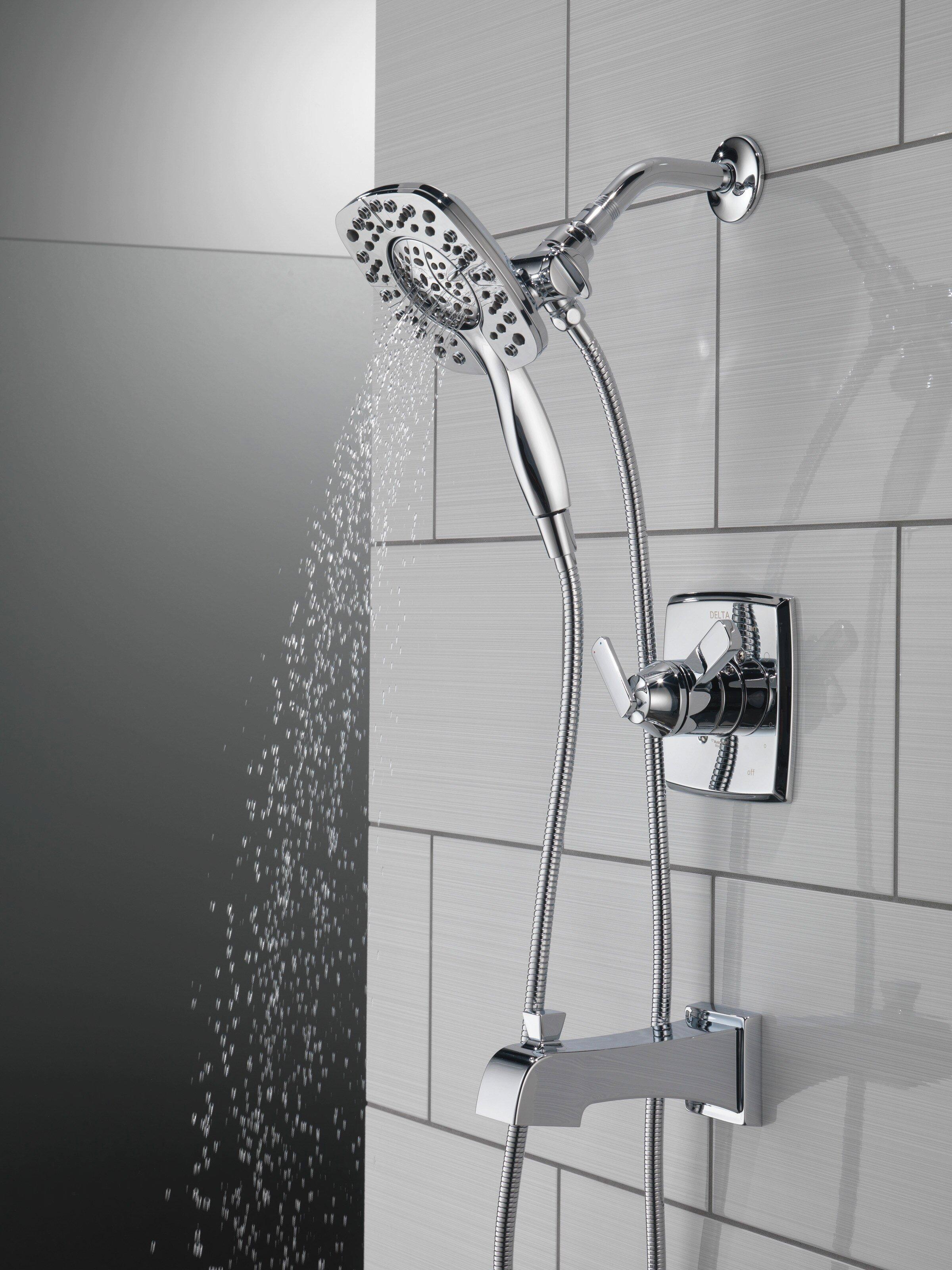 Delta Faucet Chrome Two Handle Multi Function Bathtub & Shower Faucet (Trim Only) 
