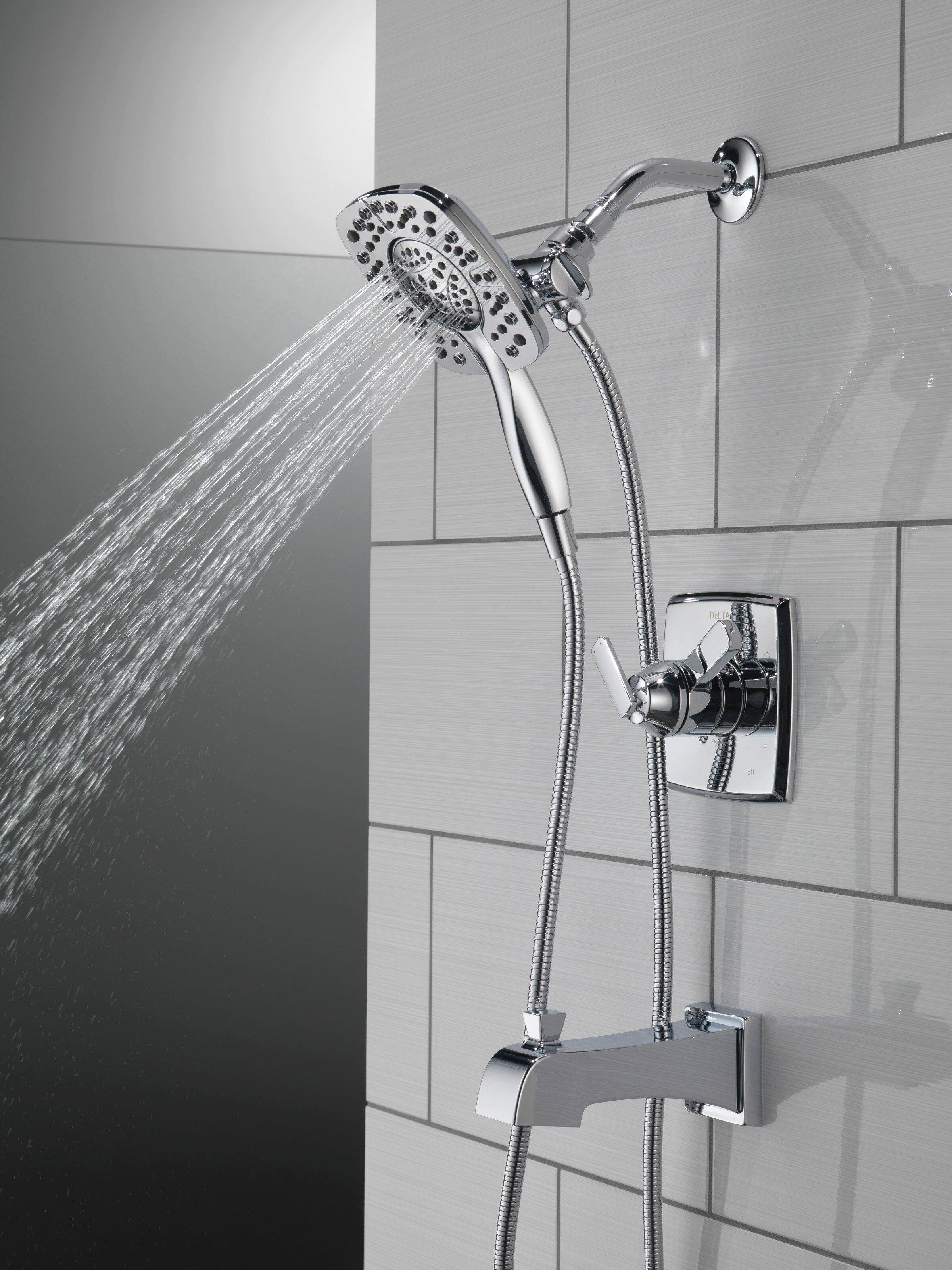 Delta Faucet Chrome Two Handle Multi Function Bathtub & Shower Faucet (Trim Only) 