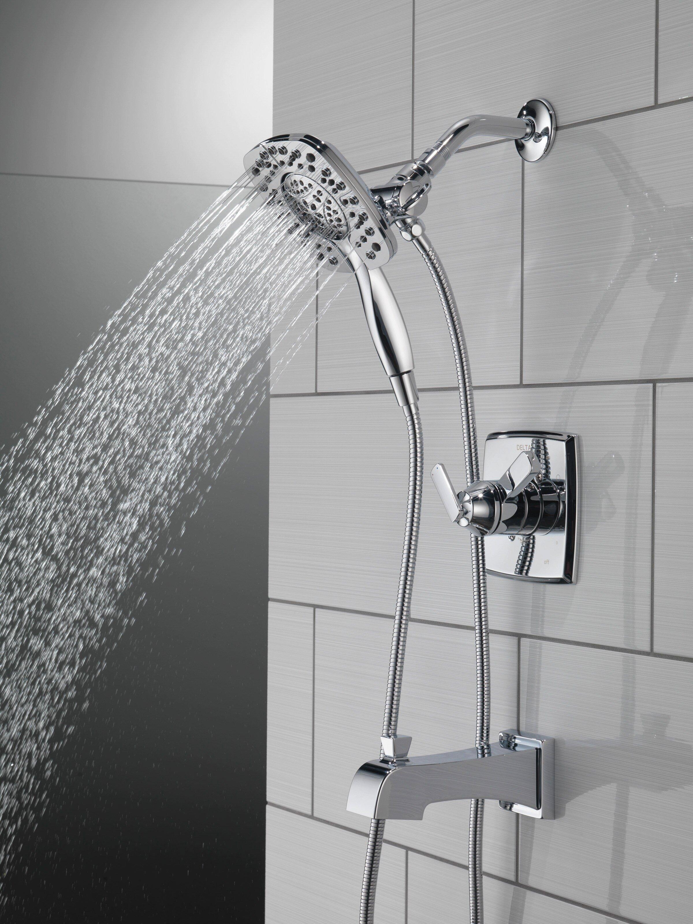 Delta Faucet Chrome Two Handle Multi Function Bathtub & Shower Faucet (Trim Only) 