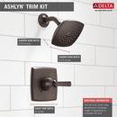 Delta Faucet Venetian Bronze Single Handle Single Function Shower Faucet (Trim Only) 