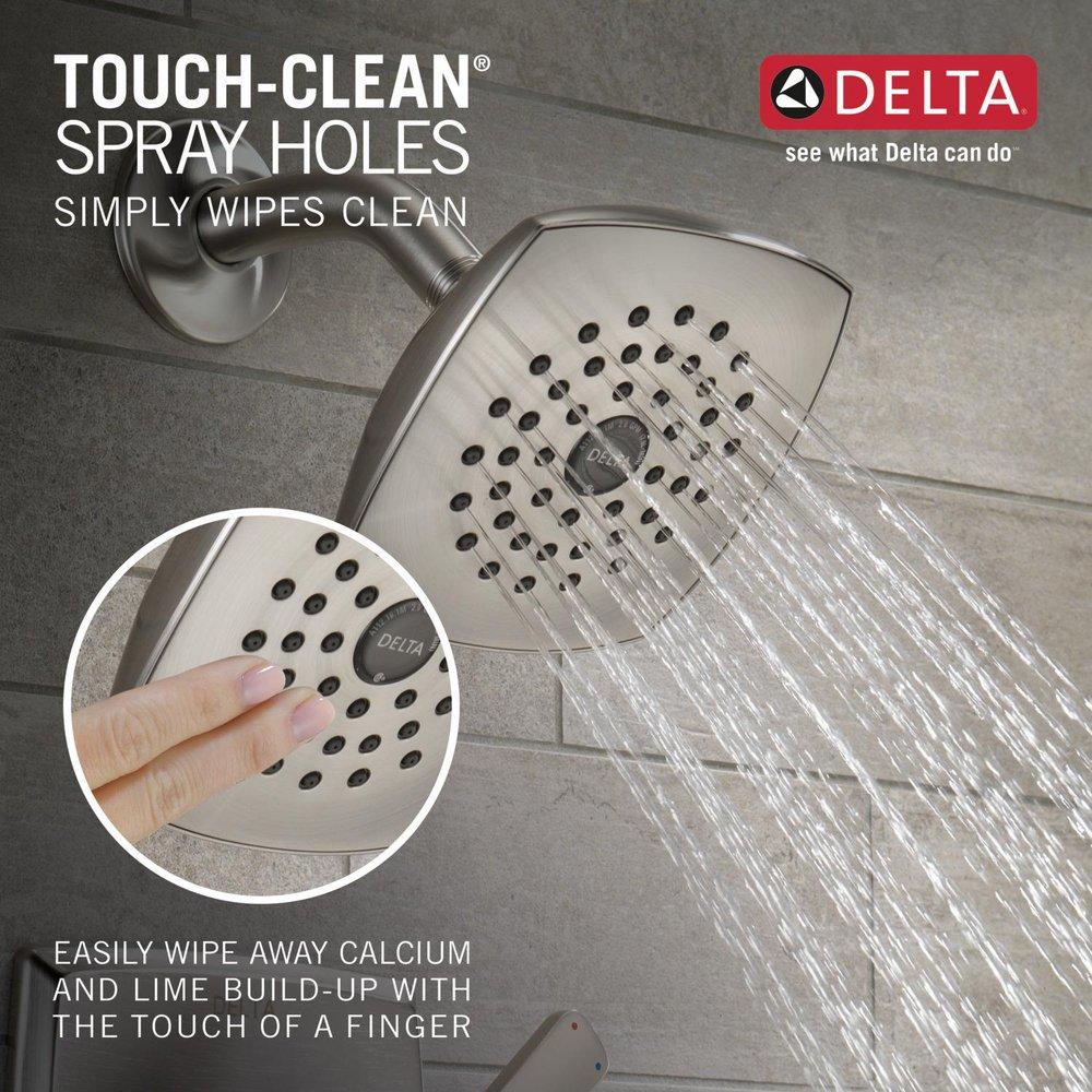 Delta Faucet Brilliance&reg; Stainless Single Handle Multi Function Bathtub & Shower Faucet Trim Only 