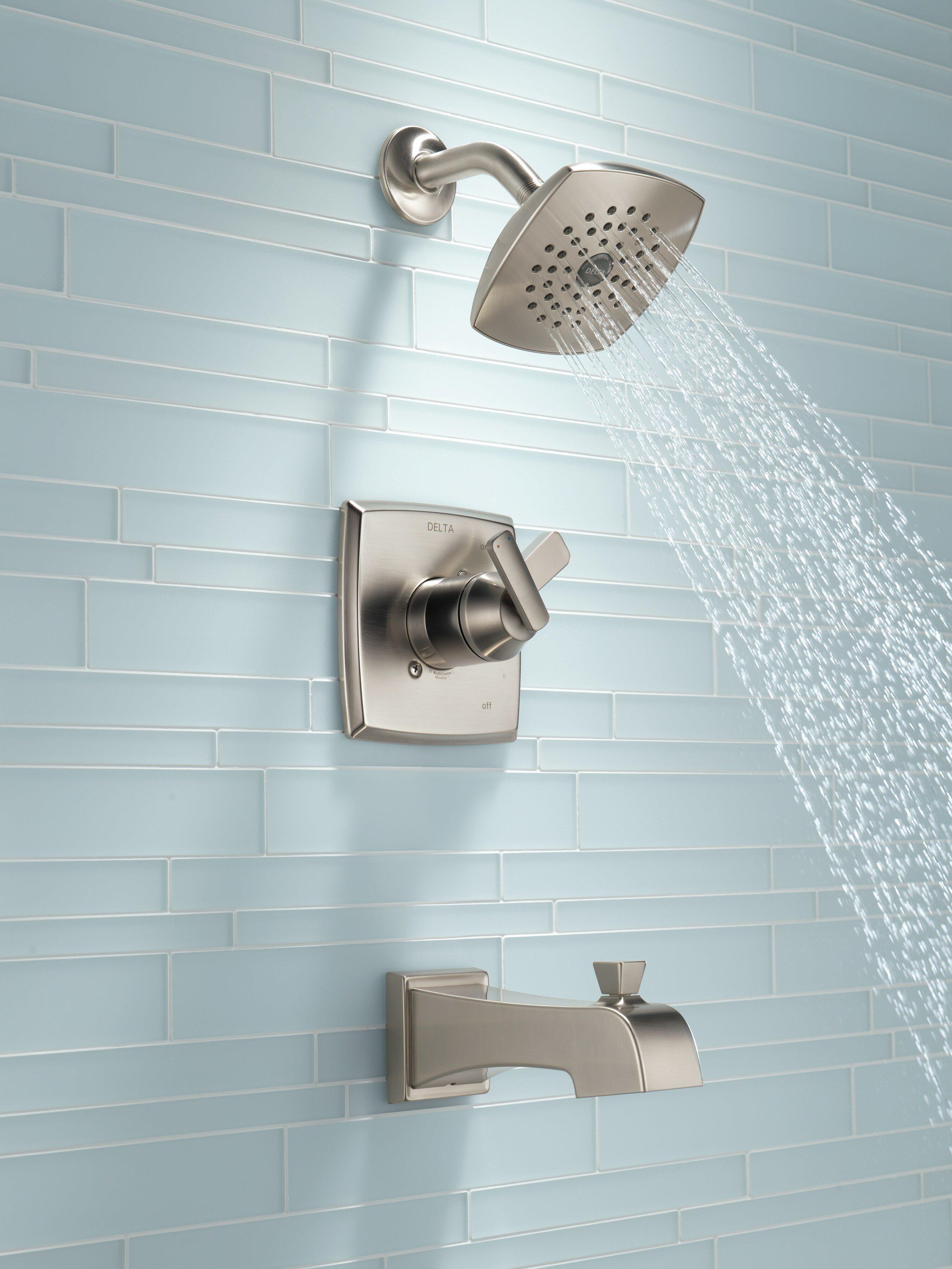 Delta Faucet Brilliance Stainless Two Handle Single Function Bathtub & Shower Faucet (Trim Only) 