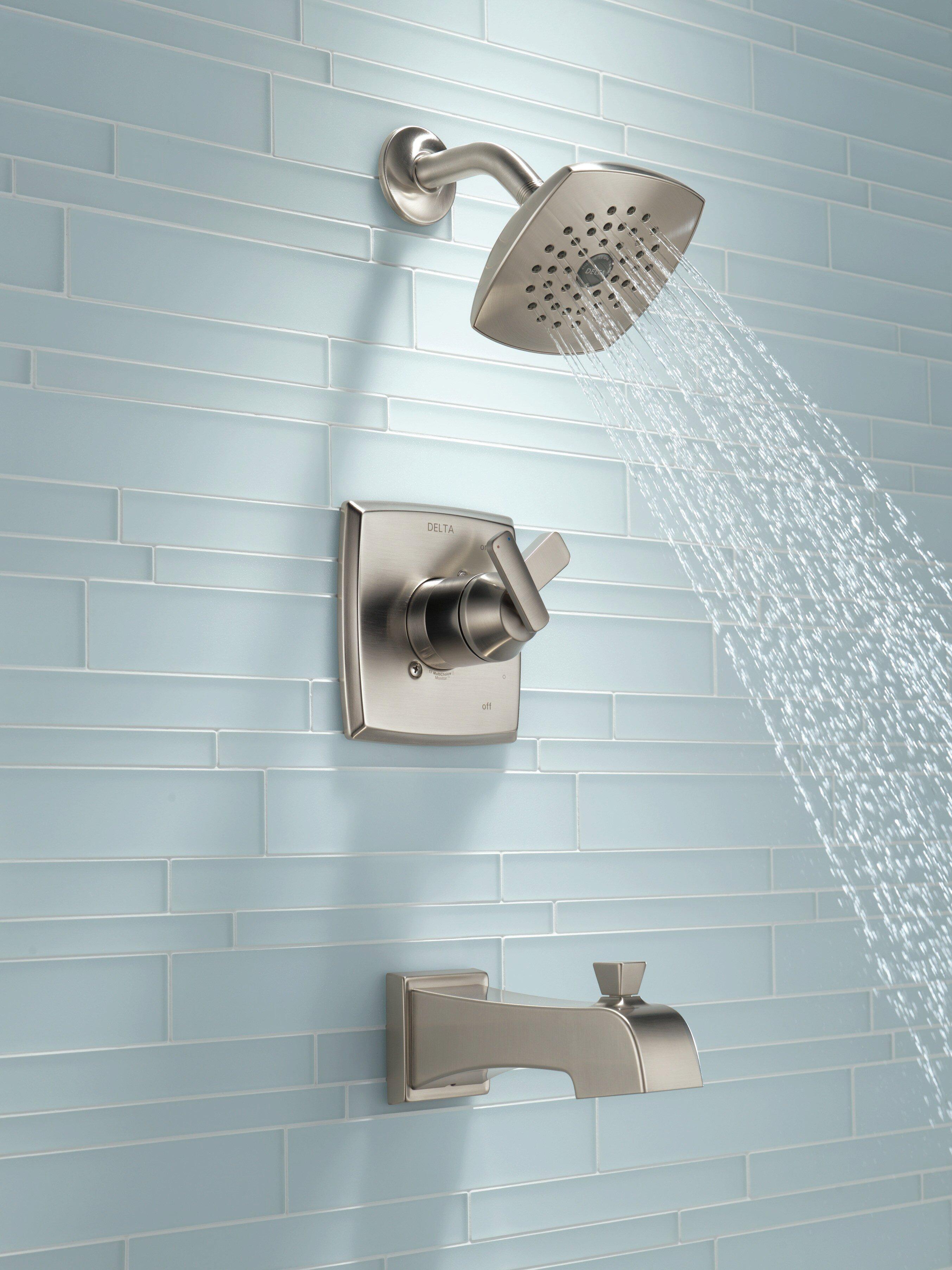 Delta Faucet Brilliance Stainless Two Handle Single Function Bathtub & Shower Faucet (Trim Only) 