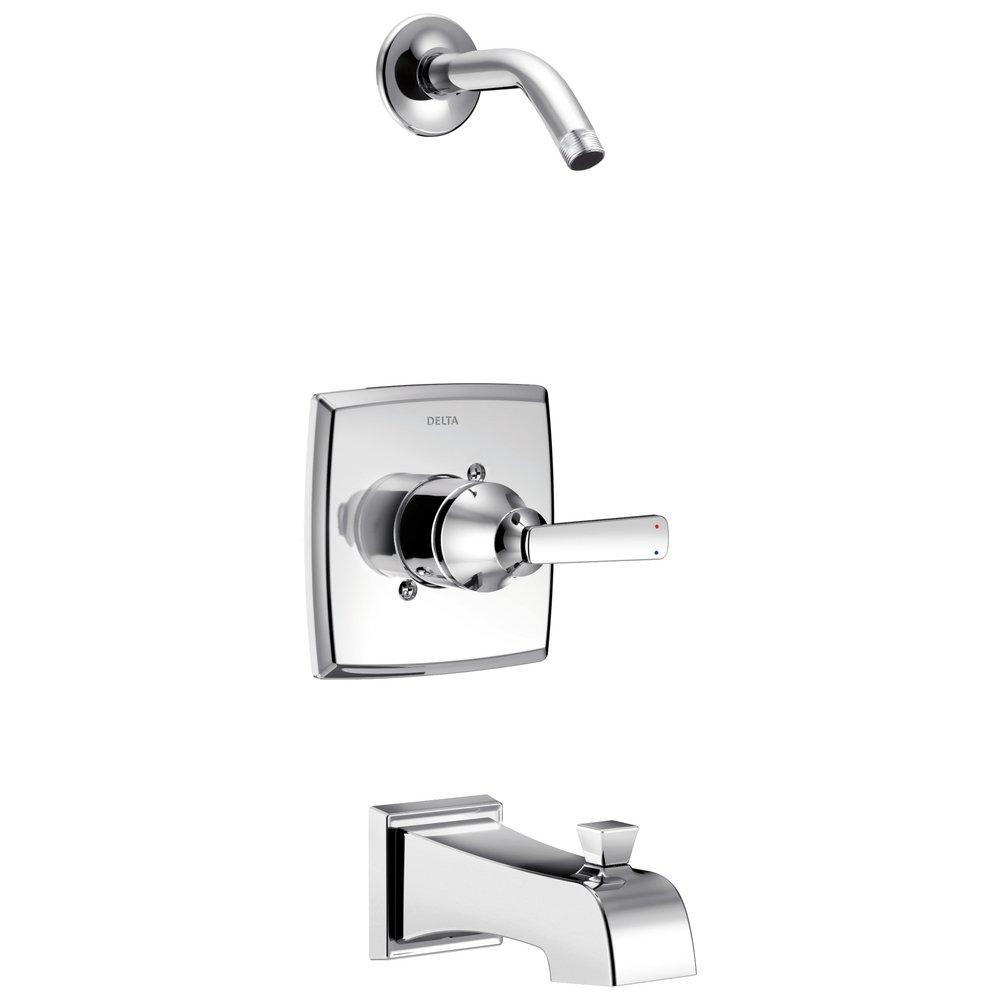 Delta Faucet Chrome Single Handle Single Function Bathtub & Shower Faucet Trim Only 