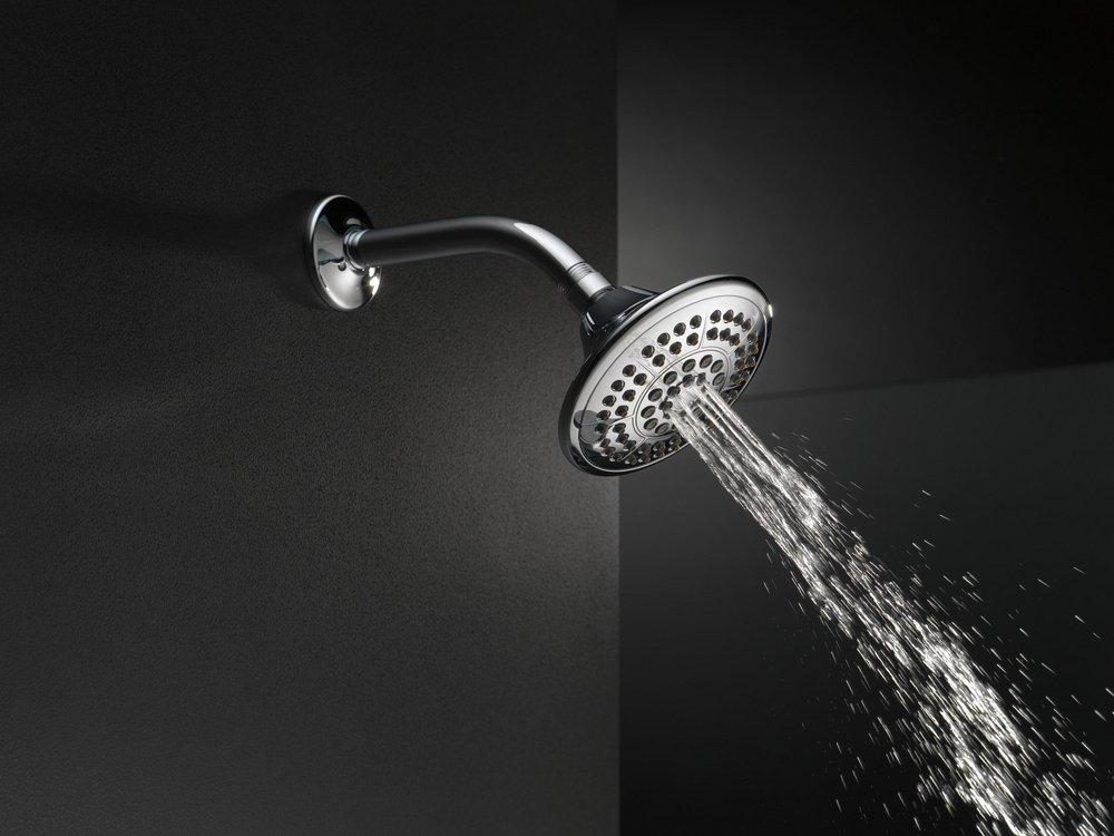 Delta Faucet Chrome Multi Function Full Body, Full Spray with Massage, Massage, Pause and Soft Drench w/ Full Spray Showerhead 