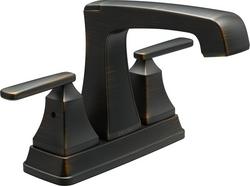 Two Handle Centerset Bathroom Sink Faucet in Venetian Bronze