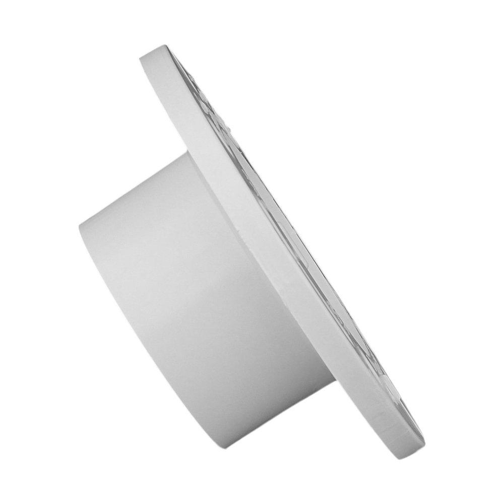 White PVC DWV Closet Flange with Knockout 