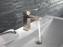 Delta Faucet Brilliance&reg; Stainless Single Handle Centerset Bathroom Sink Faucet with Pop-Up Drain Assembly 