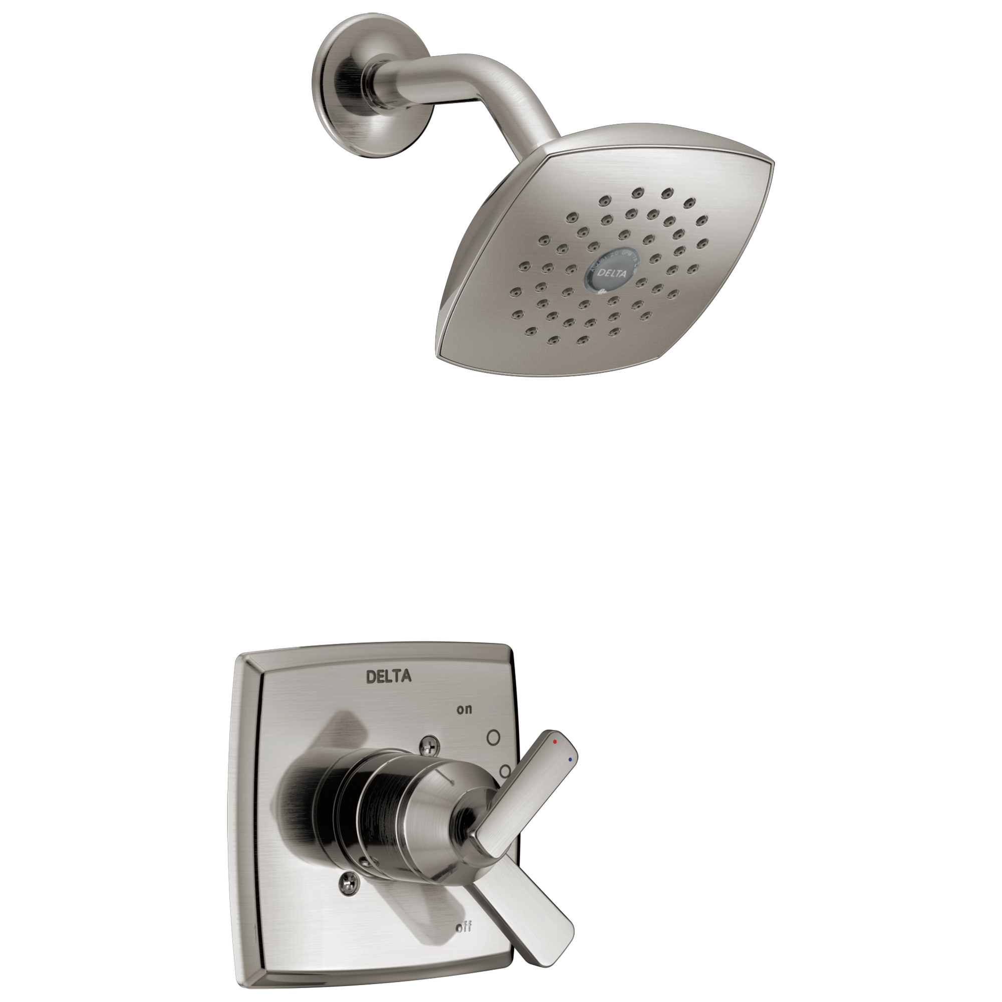 Delta Faucet Brilliance Stainless Single Handle Single Function Shower Faucet (Trim Only) 