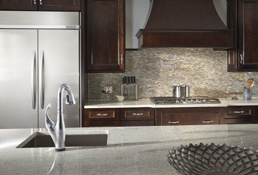 Delta Faucet Chrome Two Handle Lever Handle Pot Filler 