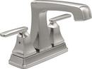 Delta Faucet Brilliance&reg; Stainless Two Handle Centerset Bathroom Sink Faucet 
