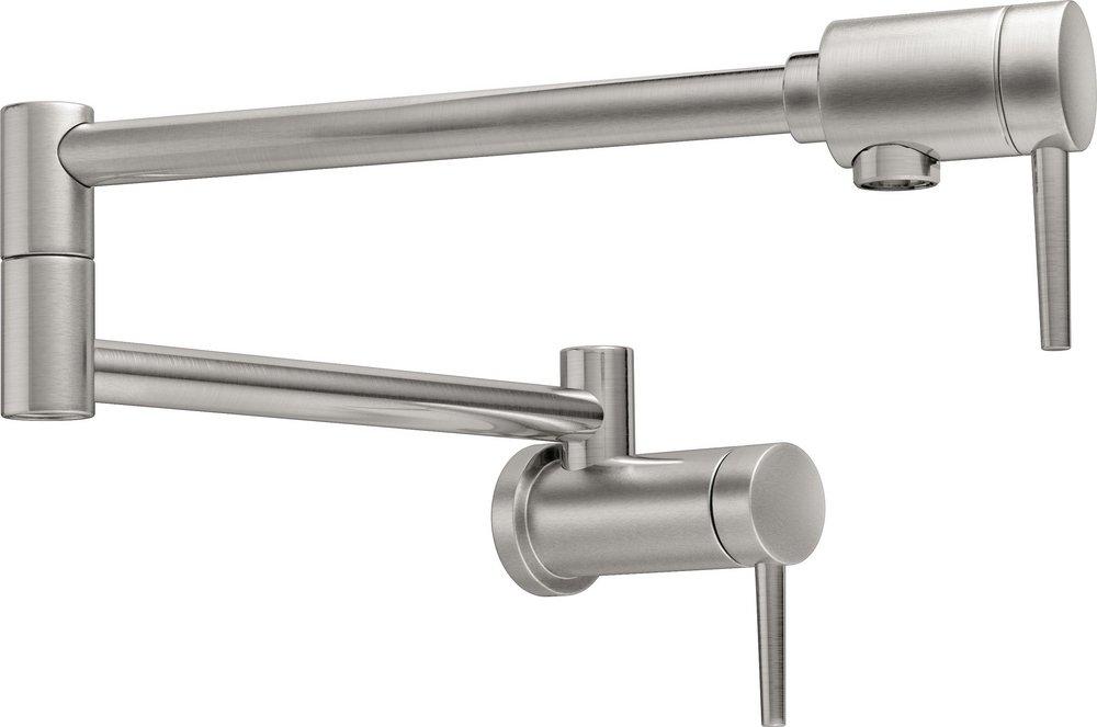 Delta Faucet Stainless Two Handle Lever Handle Pot Filler 